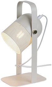RABALUX Priemyselná kovová stolová lampa RONNIE, 1xE14, 40W, béžová