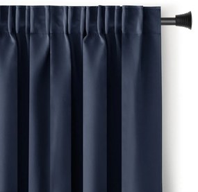 Záves AmeliaHome Blackout s multifunkčnou páskou 140x270 cm tmavomodrý