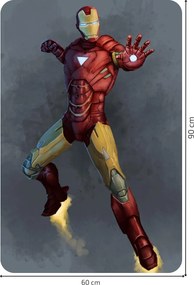 Ironman - textilná nálepka na stenu