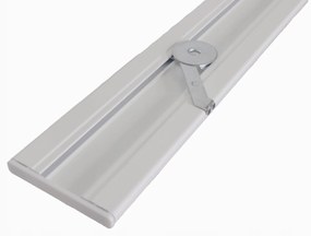 Dekorstudio Stropná hliníková dvojitá koľajnica SMALL Plus Dĺžka: 120cm, Typ príslušenstva: Bežce so štipcami
