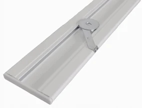 Dekorstudio Stropná hliníková dvojitá koľajnica SMALL Plus Dĺžka: 320cm, Typ príslušenstva: Bežce AS + Francúzsky háčik