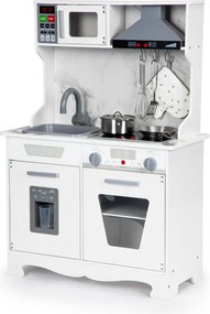 Drevená kuchynka Ecotoys s LED, zvukmi a príslušenstvom