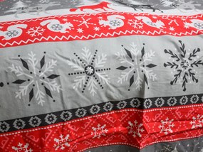 Flanelové obliečky SNOWY FOREST sivá Rozmer obliečky: 70 x 90 cm | 140 x 220 cm