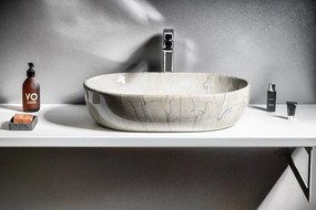 Sapho Sapho, DALMA keramické umývadlo 59x14x42 cm, grigio, MM413