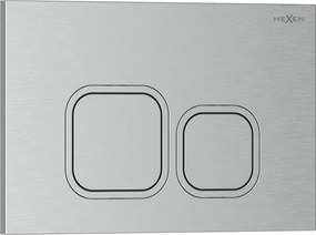 Mexen Tex 03, tlačidlo na splachovanie, brúsený nikel, 6103-10