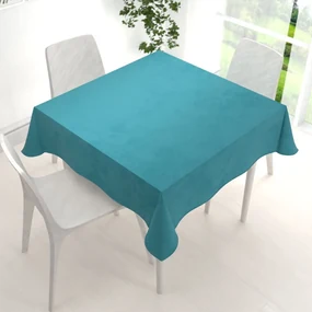 Biante Zamatový štvorcový obrus Velvet Prémium SVP-035 Tyrkysovo modrý 60x60 cm