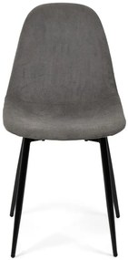 Noela Menčestrová jedálenská stolička MARIE šedá