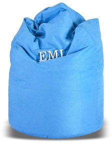 Sedací vak hruška semišová modrá EMI