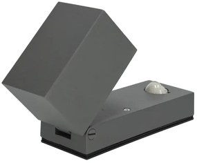 Vonkajšie nástenné svietidlo so senzorom QUAZAR 1xGU10/35W/230V IP44 šedá