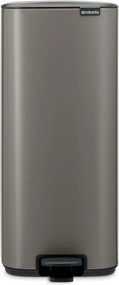 Sivý pedálový oceľový odpadkový kôš 30 l Bo – Brabantia