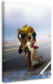 Gario Obraz na plátne Behanie v daždi - Jose Luis Guerrero Rozmery: 40 x 60 cm