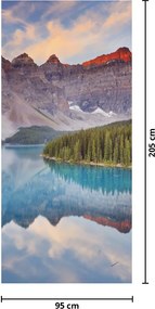 Fototapeta na dvere - Horská kanadská krajina (95x205cm)