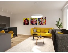 LED2 - LED Stmievateľný luster na lanku MONO LED/153W/230V 3000K/4000K biela