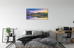 Obraz na plátne rieka Nemecko Sunset 125x50 cm