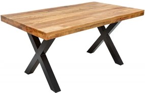 Jedálenský stôl Iron Craft 160cm prírodné mango 70mm