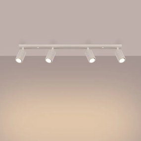 Sollux SL.1603 - Bodové svietidlo KARBON 4xGU10/10W/230V krémová