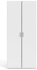 Biela šatníková skriňa 78x175 cm Space – Tvilum