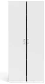 Biela šatníková skriňa 78x175 cm Space – Tvilum