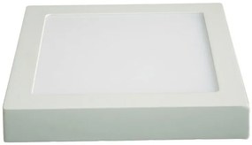 Solight prisadený LED panel, 24W, teplá biela, 30x30cm, štvorec, biely