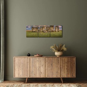 Obraz Stonehenge (s hodinami) (90x30 cm)