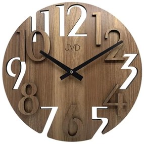 Nástenné hodiny JVD HT113.3, 40cm hnedá