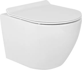 BPS-koupelny Závesná WC misa so SoftClose sedadlom HYD-4191, biela