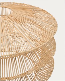 Závesné svietidlo v prírodnej farbe s ratanovým tienidlom Dakit – Kave Home