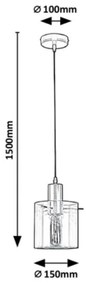 Rabalux - Luster na lanku 1xE27/40W/230V