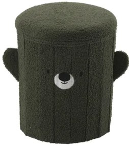 Roztomilá detská skladacia pufa s úložným priestorom ružová