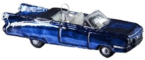 Vianočná ozdoba autíčko cabrio modré