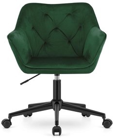 Tmavozelené kancelárske kreslo COPA VELVET