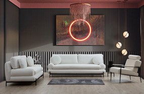 Třímístná pohovka Livorno 230 cm bílá