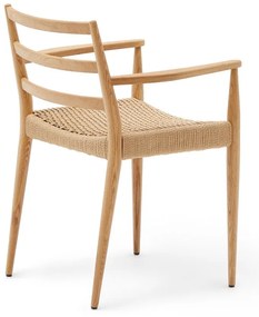 Jedálenská stolička z dubového dreva v prírodnej farbe v súprave 2 ks Analy – Kave Home