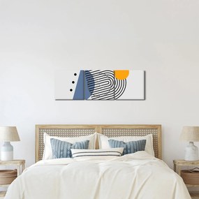 Obraz - Minimalistická abstrakcia N⁰2 (s hodinami) (90x30 cm)