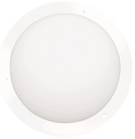 CLX Stropné LED osvetlenie do kúpeľne EMILIO, 10W, studená biela, 31cm, okrúhle, biele, IP44