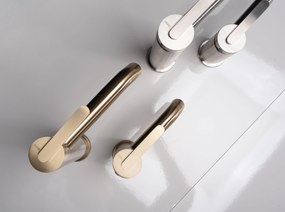 Rea Ontario, vysoká umývadlová batéria h-300, brúsená oceľ, REA-B5510