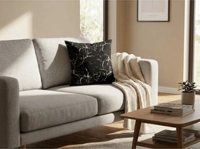 Sada 2 ks dekoračných obliečok na vankúš z mikrovlákna TEMPESTA 45x45 cm, čierna