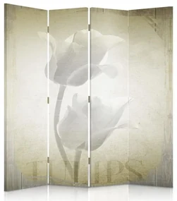 Gario Paraván Retro Tulipány Rozmery: 145 x 170 cm, Prevedenie: Klasický paraván