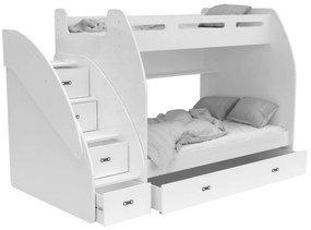 GL Multifunkčná poschodová posteľ Max 3 Farba: Biela