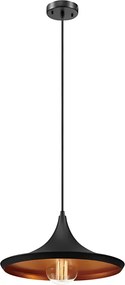 Toolight Toolight, závesné stropné svietidlo Costa C 1xE27 APP081-1CP, čierna, OSW-00118