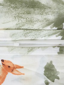 Bavlnená obliečka na vankúš Renforcé 40 x 60 cm – Lesné zvieratká