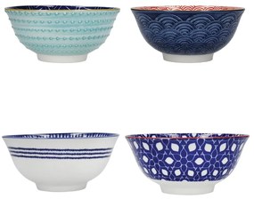 Súprava 4 keramických misiek Kitchen Craft, ø 16,5 cm