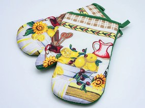 Sada 2 béžových chňapiek s magnetom CITRUS