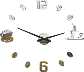 SENTOP | Nalepovacie hodiny na stenu káva I SENTOP 12P023 analógové