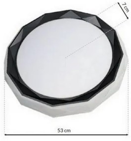 LED Stmievateľné stropné svietidlo OSCAR LED/45W/230V 3000-6000K čierna + DO