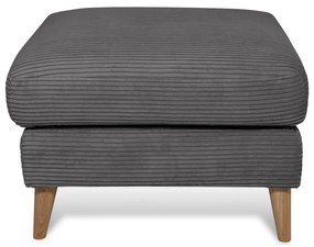 Tmavosivá menčestrová podnožka Paris – Scandic