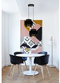 Luster na lanku NESS 2xE27/60W/230V pr. 30 cm čierna