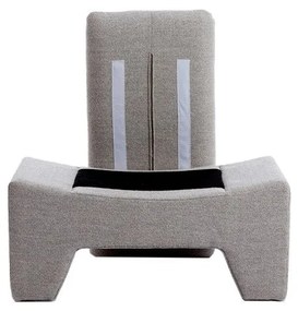 Svetlosivý taburet Dasha – Light &amp; Living