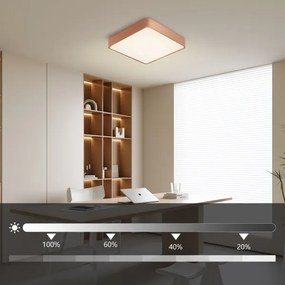 BRILAGI - LED stmievateľné stropné svietidlo POOL SQUARE LED/36W/230V 40x40 cm medená + s diaľkovým ovládaním