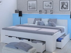 Posteľ Astral 140x200 cm, biela